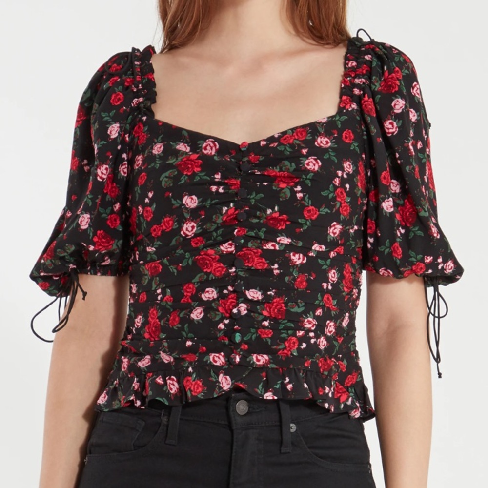 For Love and Lemons Rose Top